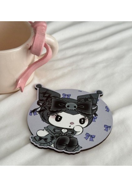 Sanrio Kawaii Hello Kitty Kuromi My Melodi Melody Teddy Bear Cherry Bardak Altlığı Mutfak Dekor