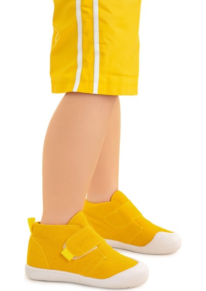 Winnie Cırtlı Erkek Bebek Günlük Bot Ayakkabı Sarı