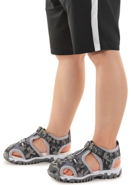 Erkek Bebek Sandalet Arz 2399 Gri Kamuflaj fiyatları