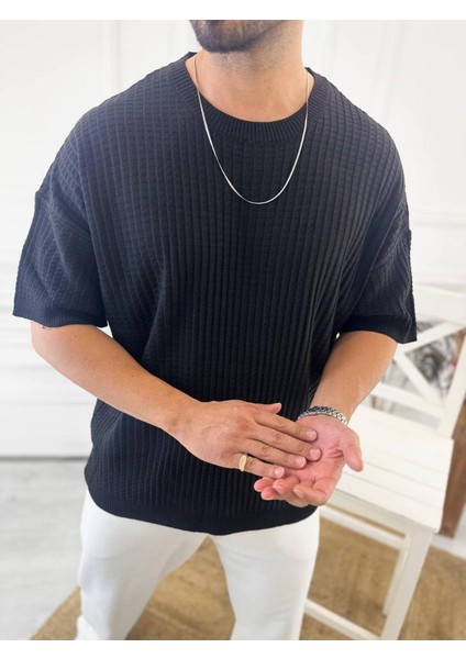T-Shirt Nefes Alabilen Terletmez Bisiklet Yaka Tshirt Oversize Desenli Bol Kesim Tişört modelleri