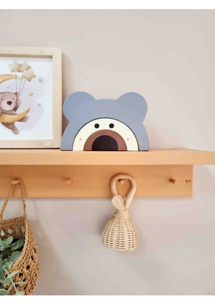Ayıcık Waldorf El Yapımı Oyuncak Dekor Montessori Oyuncak modelleri