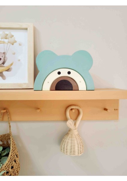 Ayıcık Waldorf El Yapımı Oyuncak Dekor Montessori Oyuncak