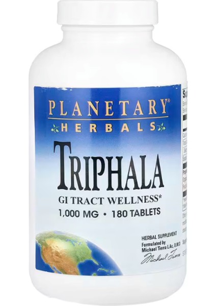 Triphala Gı Tract Wellness 1000MG 180 Tablet usa Menşei 3638
