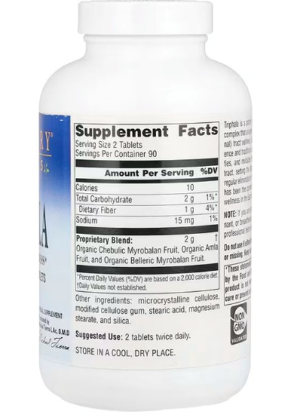 Triphala Gı Tract Wellness 1000MG 180 Tablet usa Menşei 3638 fiyatları