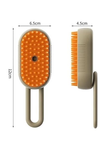 Kedi Köpek Fırçası Su Püskürtmeli Saplı Masaj Etkili Tüy Toplama Tarağı