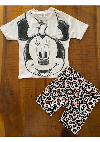 Disney Minnie Mouse 2'li Takım T-Shirt Tayt