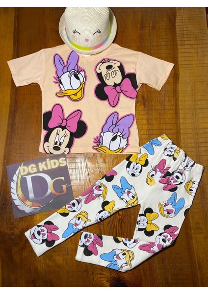 Minnie Mouse T-Shirt Tayt 2 Li Takım