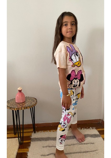 Minnie Mouse T-Shirt Tayt 2 Li Takım