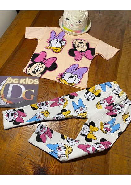 Minnie Mouse T-Shirt Tayt 2 Li Takım