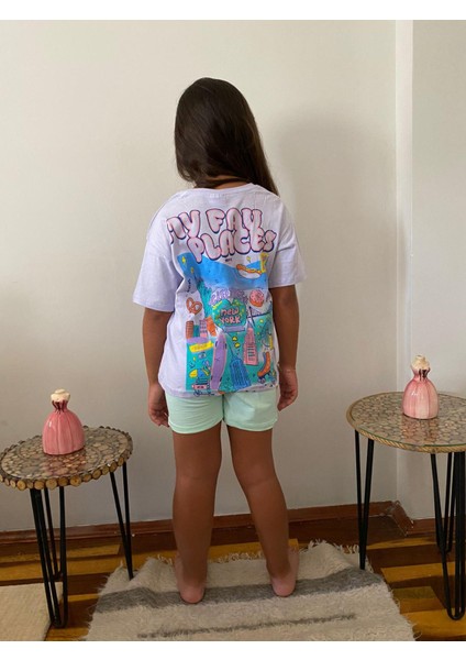My Fav Places Mor 2 Li Takım T-Shirt Şort fiyatları