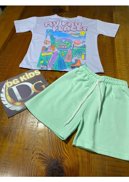 My Fav Places Mor 2 Li Takım T-Shirt Şort modelleri