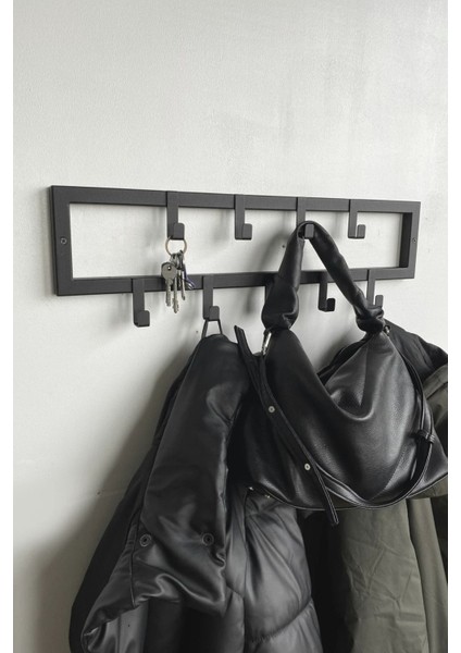 Dekoratif Demir Duvar Askısı - Metal Askılık - Elbise Askısı