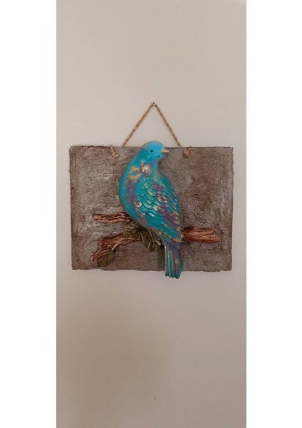 El Yapımı Dalda Güvercin Modeli 3d Pano,Dekoratif Kuş Modeli Pano,Kuş Duvar Süsü.