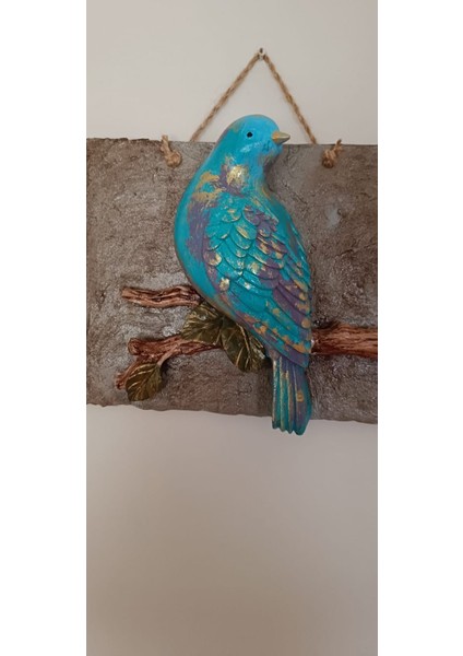El Yapımı Dalda Güvercin Modeli 3d Pano,Dekoratif Kuş Modeli Pano,Kuş Duvar Süsü.