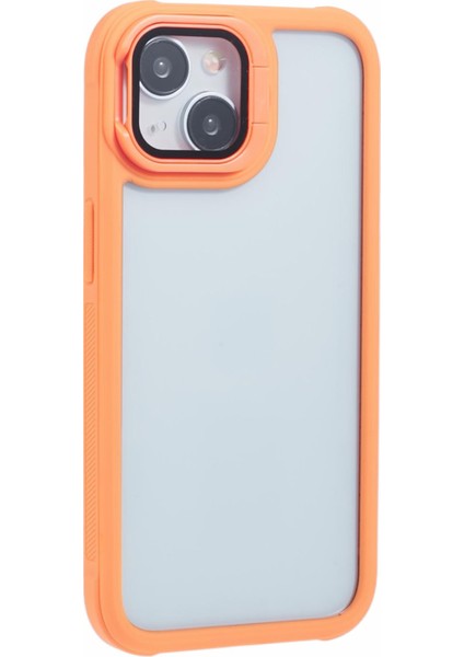 iPhone 14 Için Kickstand Kılıf Koruyucu Tpu+Pc Telefon Kapağı-Turuncu (Yurt Dışından) modelleri