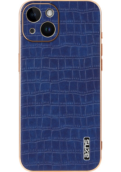 Azns iPhone 14 Plus Kılıf Timsah Dokulu Pu+Tpu Darbeye Dayanıklı Telefon Kapağı-Mavi (Yurt Dışından) indirimleri