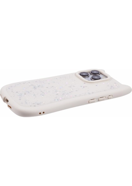 Jtw Serisi iPhone 15 Pro Için Tpu Kılıf Epoksi Parıltılı Payetler Tpu Telefon Kapağı Kedi Kulak Tasarımı-Bej (Yurt Dışından) indirimleri
