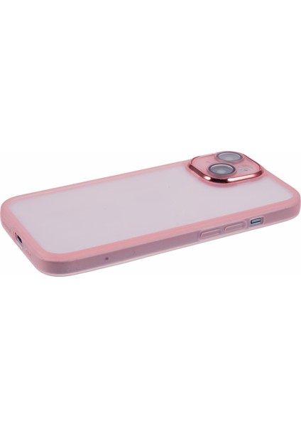 Dksm Serisi iPhone 14 Kılıf Elektroliz Kamera Çerçevesi Tpu Telefon Kapağı-Şeffaf Pembe (Yurt Dışından) indirimleri