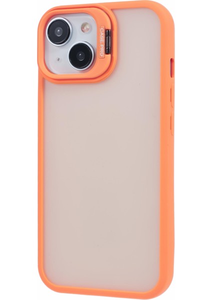 iPhone 13 Için Kılıf Lens Çerçeve Braketi Tpu+Pc Darbeye Dayanıklı Telefon Kapağı-Turuncu (Yurt Dışından) modelleri