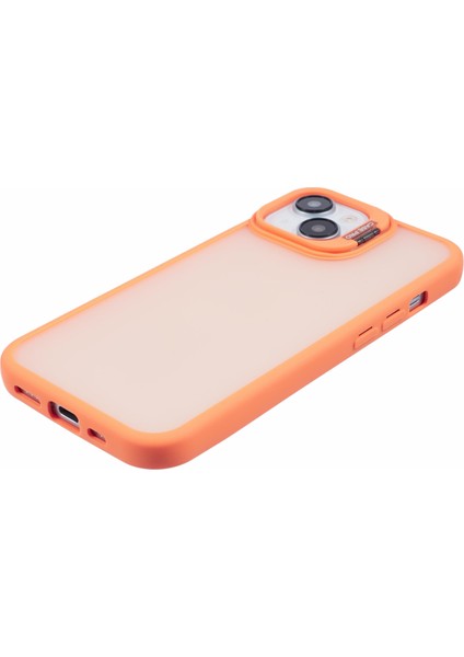 iPhone 13 Için Kılıf Lens Çerçeve Braketi Tpu+Pc Darbeye Dayanıklı Telefon Kapağı-Turuncu (Yurt Dışından) indirimleri