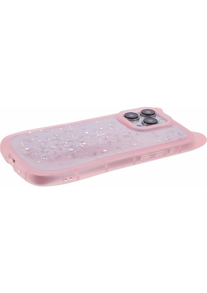 Jtw Serisi iPhone 15 Pro Için Tpu Kılıf Epoksi Glitter Pullarda Tpu Telefon Kapağı Kedi Kulak Tasarımı-Şeffaf Pembe (Yurt Dışından) indirimleri