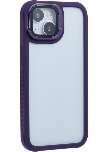 iPhone 14 Için Kickstand Kılıf Koruyucu Tpu+Pc Telefon Kapağı-Mor (Yurt Dışından) modelleri
