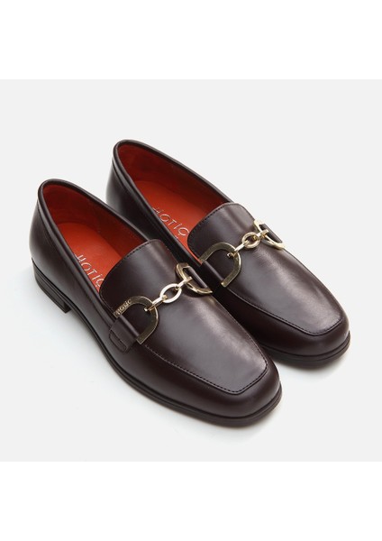 01Ayh291750A480 Deri Kahve Kadın Loafer fiyatları
