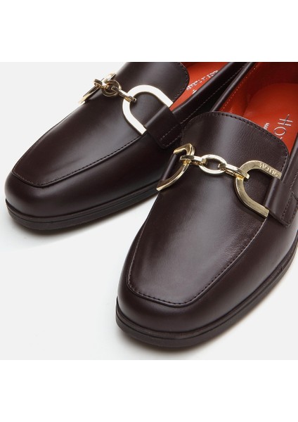 01Ayh291750A480 Deri Kahve Kadın Loafer fırsatları