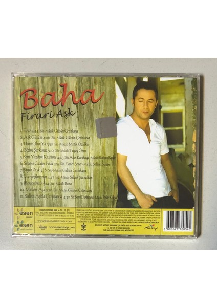 Baha Firari Aşk CD (Jelatininde Sıfırı Orjnal Kağıt Baskı Cd)