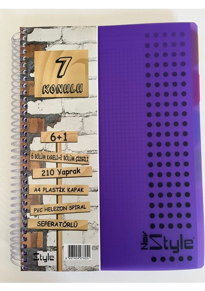 6+1 Seperatörlü Defter