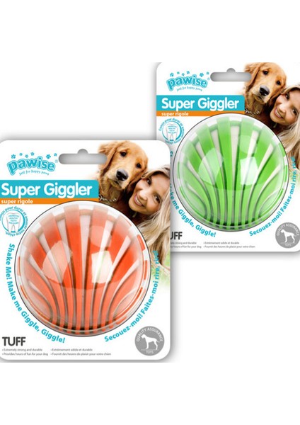 Süper Giggle Sesli Top Köpek Oyuncağı 8 cm 13