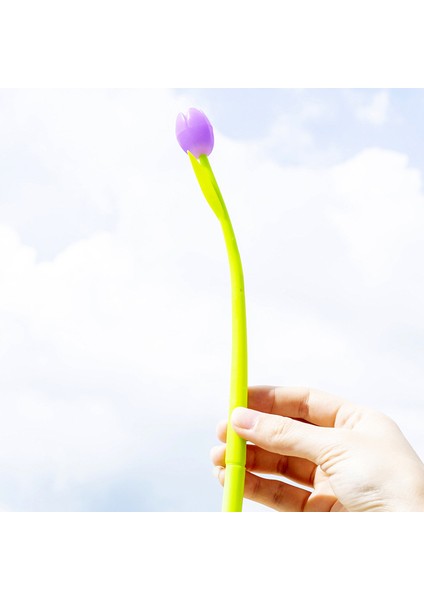 4 Adet Yaratıcı Işık Değiştiren Lale Kalem (Yurt Dışından)