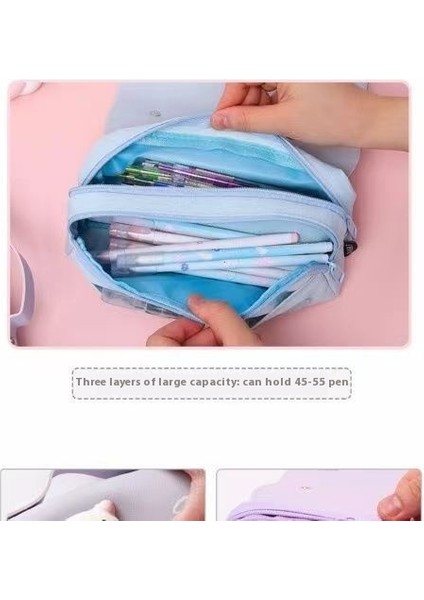 Karikatür Dekompresyon Kalem Çantası Öğrenciler Çok Fonksiyonlu Büyük Kapasiteli El Taşıma (Yurt Dışından) fırsatları