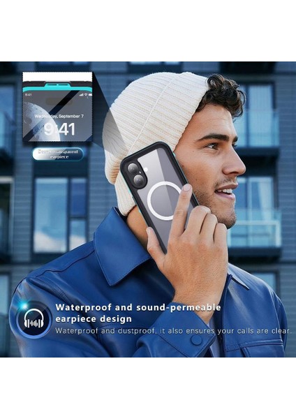 IPhone 16 Için Su Geçirmez Kılıf IP68 Su Geçirmez Tam Manyetik Kılıf 12FT In (Yurt Dışından) fırsatları