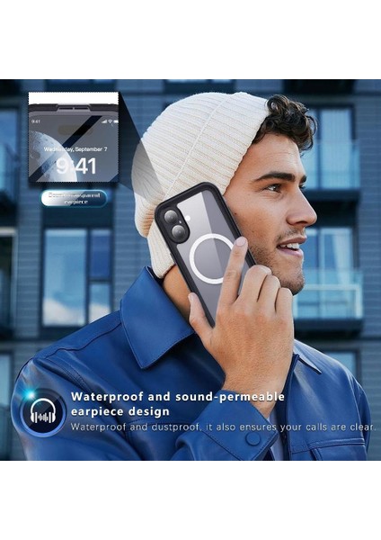 IPhone 16 Için Su Geçirmez Kılıf IP68 Su Geçirmez Tam Manyetik Kılıf 12FT In (Yurt Dışından) fırsatları
