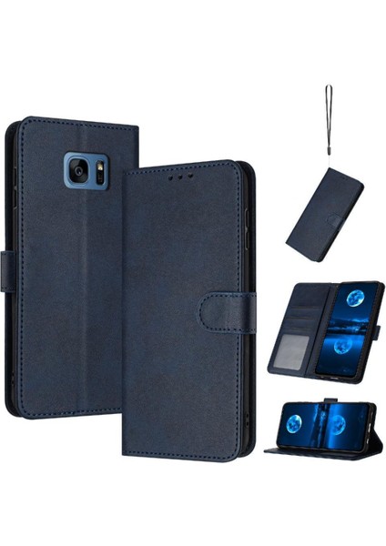 Toka Kickstand Pu Deri ile Samsung Galaxy S7 Kenar Için Flip Case (Yurt Dışından)