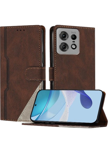 Motorola Moto Kenar 50 Pro Kart Yuvaları Için Kılıf Kapak Handy Standı Cüzdan (Yurt Dışından)