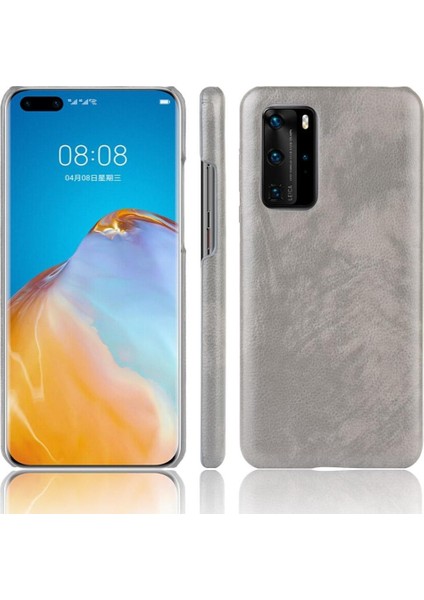 Huawei P40 Pro Lychee Desen Koruyucu Kapak Için Retro Kılıf Anti Retro (Yurt Dışından)