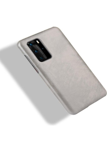 Huawei P40 Pro Lychee Desen Koruyucu Kapak Için Retro Kılıf Anti Retro (Yurt Dışından) modelleri