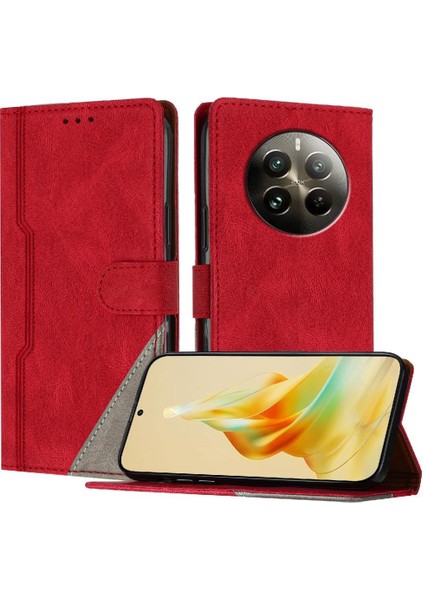 Realme 12 Pro Artı Cüzdan Kart Yuvaları Için Kılıf Kapak Pu Deri Manyetik (Yurt Dışından)