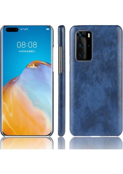 Huawei P40 Pro Lychee Desen Koruyucu Kapak Için Retro Kılıf Anti Retro (Yurt Dışından)