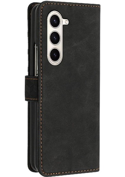 Samsung Galaxy Z Için Telefon Kılıfı Fold 6 Kickstand Manyetik Kart Yuvaları Kapak (Yurt Dışından) modelleri