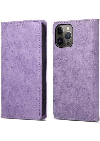 IPhone 13 Için Flip Case Pro Max Kart Yuvası Kickstand Darbeye Iş (Yurt Dışından)