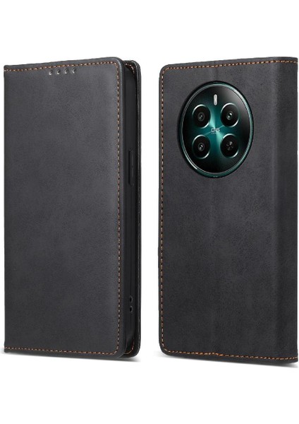 Realme 12 Artı Darbeye Dayanıklı Iş Rahat Kickstand Kart Için Flip Case (Yurt Dışından)