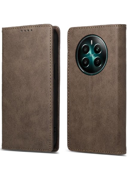 Realme 12 Artı Darbeye Dayanıklı Iş Rahat Kickstand Kart Için Flip Case (Yurt Dışından)