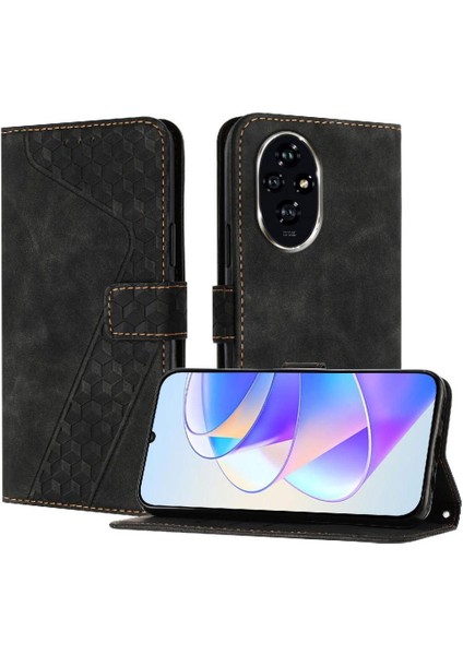 Onur 200 Pro Cüzdan Için Telefon Kılıfı Kickstand Manyetik Flip Folio Kart (Yurt Dışından)