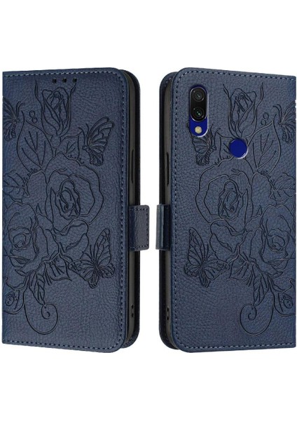 Kredi Kartı Yuvası ile Xiaomi Redmi 7 Için Kılıf Pu Deri Manyetik Cüzdan (Yurt Dışından)