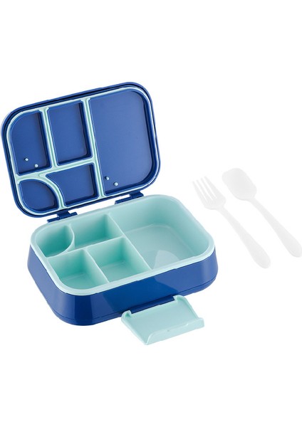 Öğrenci Meyve Salatası Kutusu Çocuk Sandviç Bento Kutusu Yetişkin Öğle Yemeği Kutusu - 5 Bölmeli (Yurt Dışından)