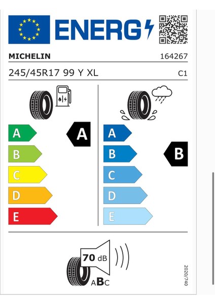 245/45 R17 99Y Xl Mo Primacy 4 Oto Yaz Lastiği ( Üretim Yılı: 2024 )