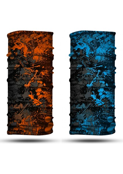 2'li Set Bandana Erkek Bandana Kadın Bandana Motosiklet Bandana Boyunluk Balaklava Outdoor Maske